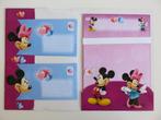 Mickey & Minnie Mouse briefpapier (8 vellen en 8 enveloppen), Ophalen of Verzenden, Zo goed als nieuw, Knutselen