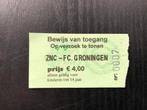 ⚽ Ticket oefenduel ZNC - Fc Groningen seizoen 2003/2004 ⚽, Ophalen of Verzenden, Overige binnenlandse clubs, Overige typen
