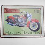 Metalen Harley Davidson wandbord, Ophalen of Verzenden, Zo goed als nieuw, Reclamebord