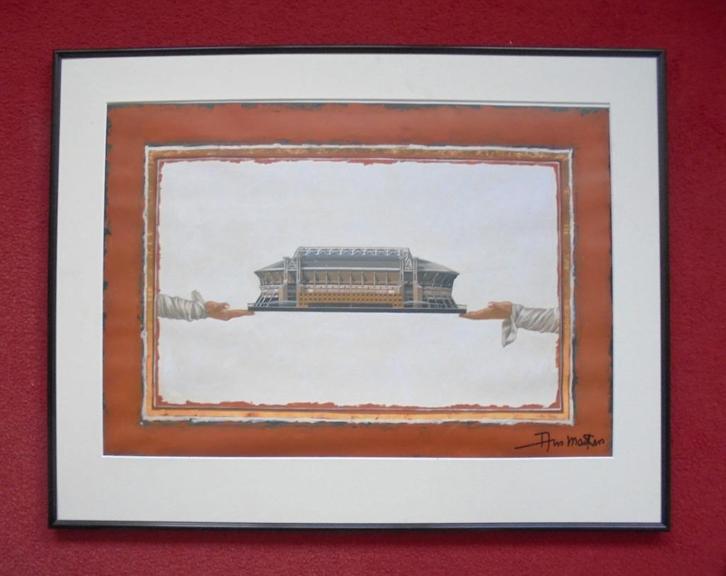 Ans Markus.Arena van Amsterdam.Grote zeefdruk, Antiek en Kunst, Kunst | Litho's en Zeefdrukken, Ophalen
