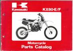 Kawasaki KX80 E / F parts list (1844z) motor, Motoren, Ophalen of Verzenden, Kawasaki