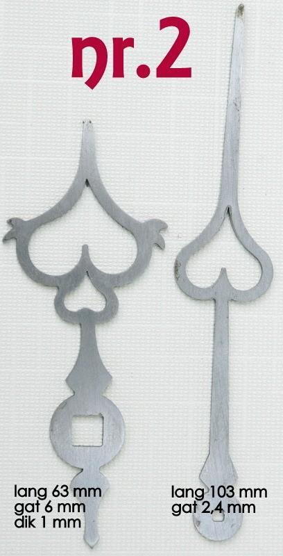 Div. nieuwe Comtoise klok wijzers., Antiek en Kunst, Antiek | Klokken, Ophalen of Verzenden