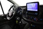 Ford Transit Custom 2.0 TDCI 130PK L2 EURO 6 - Airco - Navi, Voorwielaandrijving, Stof, 4 cilinders, Wit