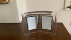 Nieuw glas met zilverkleurig fotolijst voor 2 foto,s 6x8 cm, Ophalen, Nieuw
