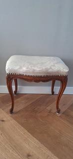 Frans Lodewijk XV stijl voetenbankje – vintage, Ophalen, Rechthoekig, Minder dan 50 cm