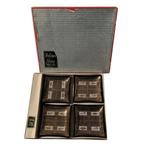 Hofman Glass rookglazen aziatisch design onderzetters, Glas of Kopje, Ophalen of Verzenden, Zo goed als nieuw, Hofman Glass