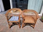 Twee rotan kinderstoelen – leuk voor binnen of buiten, Ophalen, Gebruikt, Stoel(en)