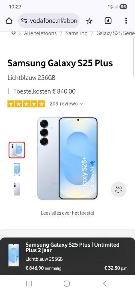 Samsung Galaxy S25 Plus 256GB geseald, Telecommunicatie, Mobiele telefoons | Samsung, Nieuw, Zonder abonnement, Zonder simlock