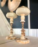 Vintage onyx asbak, Ophalen of Verzenden, Koper of Brons