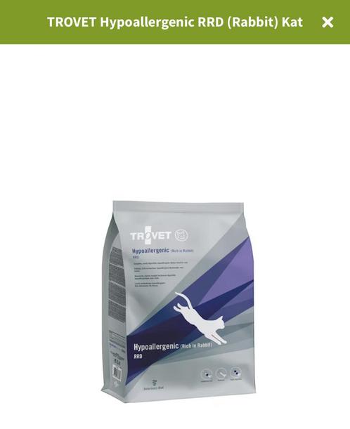 GEZOCHT Trovet Hypoallergenic Rabbit Kattenbrokken, Dieren en Toebehoren, Dierenvoeding, Kat, Ophalen of Verzenden