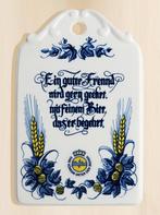 Zeldzame keramisch wandtegel, wandbord van Warsteiner, Verzamelen, Biermerken, Ophalen of Verzenden, Zo goed als nieuw, Overige typen