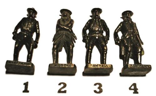27br-Ferrero kinder surprise metal Beroemde cowboy, Verzamelen, Verrassingseieren, Zo goed als nieuw, Overige typen, Ophalen of Verzenden