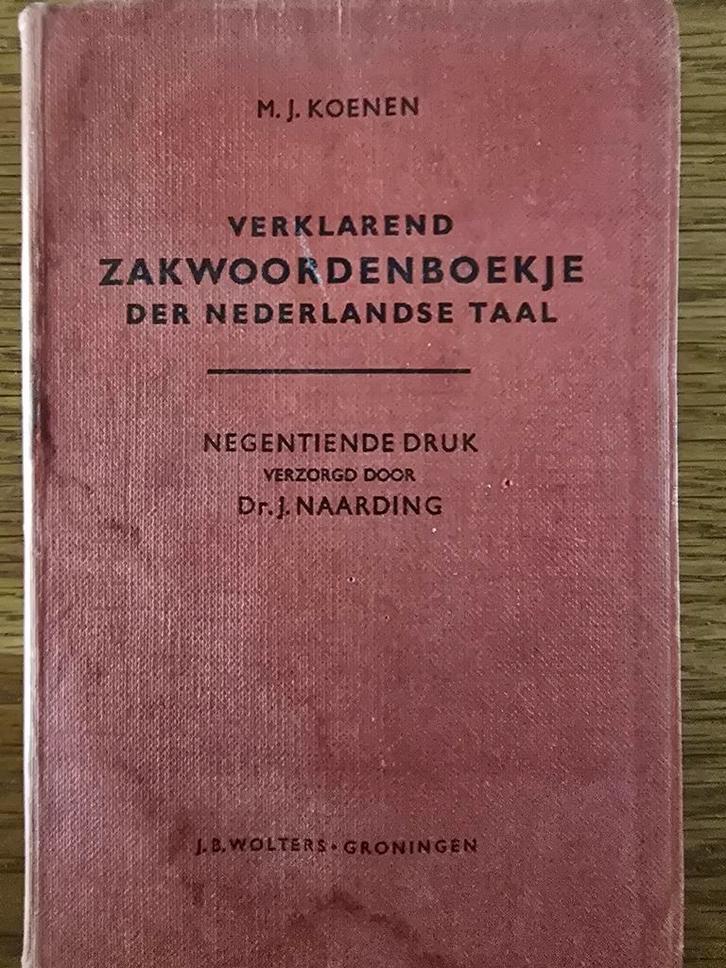 Woordenboek Nederlands 1959 - Koenen/Wolters, Boeken, Woordenboeken, Ophalen of Verzenden