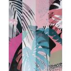 Canvas: Pink & Green Tropical (75 x 100 cm), 75 tot 100 cm, Print, Zo goed als nieuw, Ophalen
