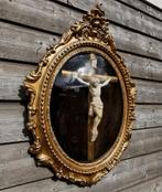 Bolglas lijst barok religieus kruis 70-50cm groot! Miekje's, Ophalen