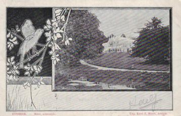 166 Arnhem Sonsbeek Hotel achterzijde 1902   beschikbaar voor biedingen