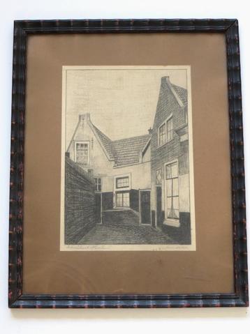 Tekening Haarlem Nieuwe Schoolstraat 13 15 17 1933 jaren 30 beschikbaar voor biedingen