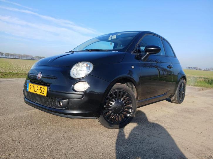Fiat 500 1.2 C Zwart | Technisch in top staat!, Auto's, Fiat, Particulier, Benzine, B, Hatchback, Handgeschakeld, Geïmporteerd