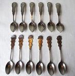 12 mooie verzilverde biedemeier lepeltjes van Douwe Egberts, Overige materialen, Verzenden, Verzilverd, Zo goed als nieuw