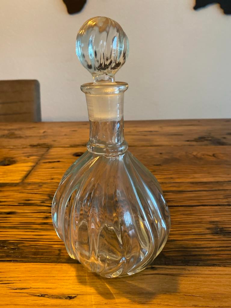 Vintage Glazen Karaf met Stop, Antiek en Kunst, Ophalen