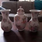 Chinese Vazen 3 stuks met bloemenmotief, Ophalen of Verzenden