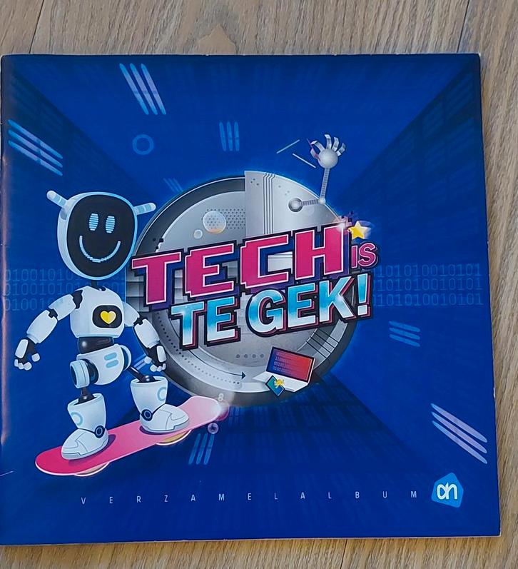 Tech is te gek! Compleet sticker verzamelalbum AH, Verzamelen, Supermarktacties, Albert Heijn, Ophalen of Verzenden
