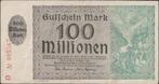 Duitsland Hamborn 100 millionen mark 1923 gebruikt (nr 147), Verzenden, Duitsland, Los biljet