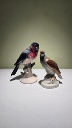 Vintage Porseleinen Vogelbeeldjes - Set van 2, Ophalen of Verzenden