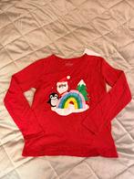 Nieuw meisjes kerst longsleeve / trui maat 122 - 128 rood, Kinderen en Baby's, Kinderkleding | Maat 122, Ophalen of Verzenden