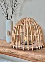 Bamboe windlicht, 25 tot 50 cm, Beige, Nieuw, Ophalen of Verzenden
