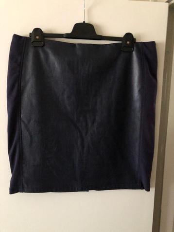rok Miss Etam 44 vegan-leather blauw beschikbaar voor biedingen