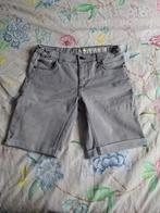 korte broek jogdenim zwart/grijs ~ maat 146/152, Broek, Ophalen of Verzenden, Zo goed als nieuw, Hema