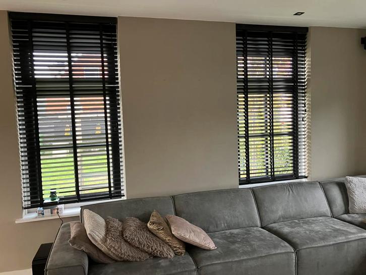 12 Jaloezieën, Huis en Inrichting, Stoffering | Gordijnen en Lamellen, Zo goed als nieuw, 150 tot 200 cm, 50 tot 100 cm, Zwart
