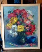 Bloemenstilleven van Theo van de Poel, 1949, Antiek en Kunst, Ophalen