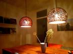 Twee Oosterse hanglampen, Ophalen, Zo goed als nieuw, Oosters, Metaal