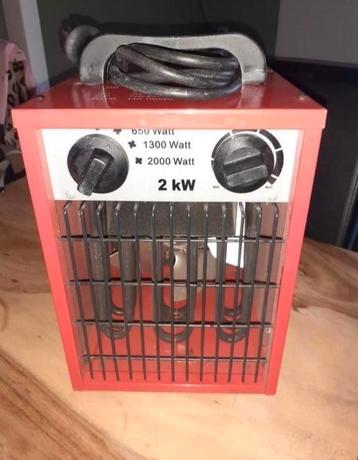 Bouwkachel 650/1300/2000 wath .220 v  beschikbaar voor biedingen