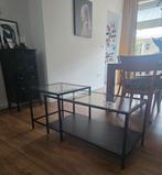 Glazen Ikea Vittsjö Salontafelset, Huis en Inrichting, Tafels | Salontafels, Ophalen, Gebruikt, 50 tot 100 cm, 50 tot 100 cm