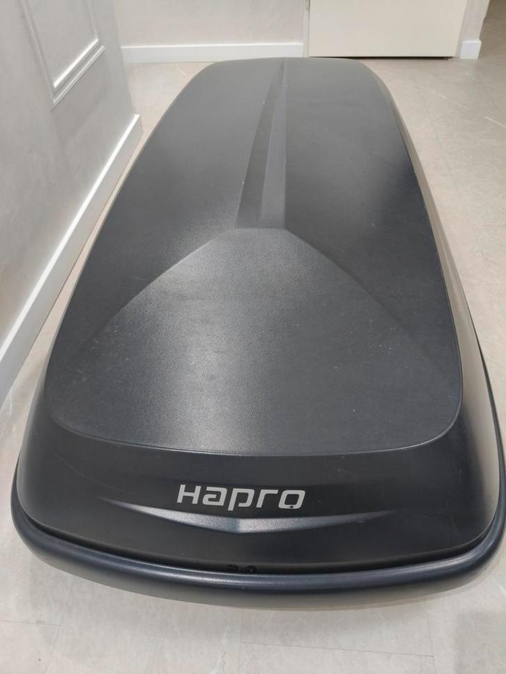 Hapro dakkoffer 8.5 mt ruim 530L 215x90x37 opening 2 kanten, Auto diversen, Dakkoffers, Zo goed als nieuw, Ophalen