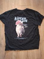 Katten shirt M, Maat 38/40 (M), Zwart, Ophalen of Verzenden, Korte mouw