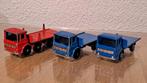 Leyland pipe truck en 2x site hut truck 1960, Ophalen of Verzenden, Gebruikt, Bus of Vrachtwagen, Matchbox