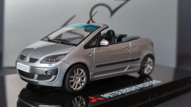 Mitsubishi Colt CZC cabrio Pininfarina Silver Vitesse Pol, Hobby en Vrije tijd, Modelauto's | 1:43, Nieuw, Auto, Verzenden