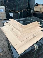 Restpartij 1000m2 oud eiken visgraat vloer houtenvloeren, Ophalen of Verzenden, Zo goed als nieuw, 75 m² of meer, Parket