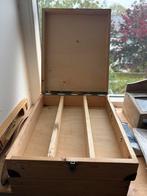 Houten Koffer / penselenkist, Ophalen of Verzenden, Gebruikt, Ezel