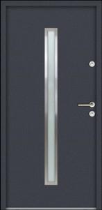 Aluminium staal voordeur 90x200 Antraciet Rechts, Doe-het-zelf en Verbouw, Deuren en Horren, 80 tot 100 cm, Nieuw, Ophalen of Verzenden