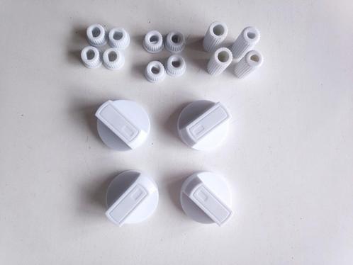 4 Knoppen oven, fornuis wit incl. 6mm & 8mm adapters, Witgoed en Apparatuur, Onderdelen en Toebehoren, Nieuw, Ophalen of Verzenden