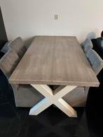 Houten Eettafel 180x100 met Kruispoten, Huis en Inrichting, Tafels | Eettafels, Ophalen, 100 tot 150 cm, Zo goed als nieuw, Vijf personen of meer