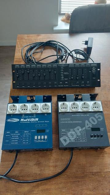 Botex DC-8 DMX Chaser met 2x 4 kanaals dimmer pack beschikbaar voor biedingen
