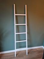 Witte houten decoratieve ladder, Ophalen, Gebruikt