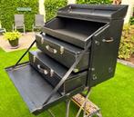 Vintage Autokoffer met binnenkoffers, Auto diversen, Auto-accessoires, Ophalen, Gebruikt