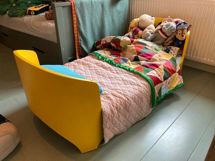 Leander meegroeibed compleet, Kinderen en Baby's, Kinderkamer | Bedden, Gebruikt, 140 tot 160 cm, 70 tot 85 cm, Matras, Ophalen